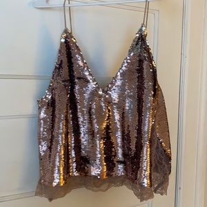 Free People Sequin Top